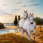 دو اسب سفید