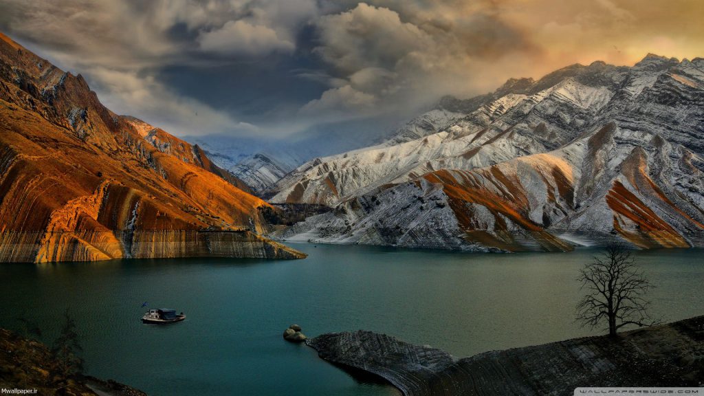 Amirkabir Dam سد امیرکبیر عکس باکیفیت پس زمینه