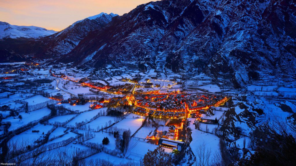 عکس روستای زیبا در زمستان