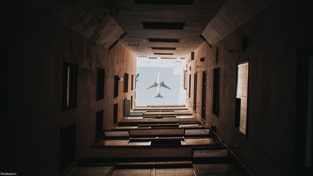 عکس پس زمینه مینیمال هواپیما