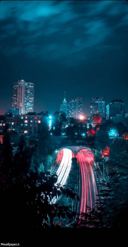 والپیپر موبایل زیبای شب های تهران