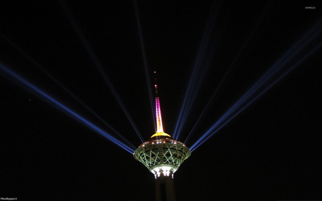 والپیپر نورپردازی زیبای برج میلاد