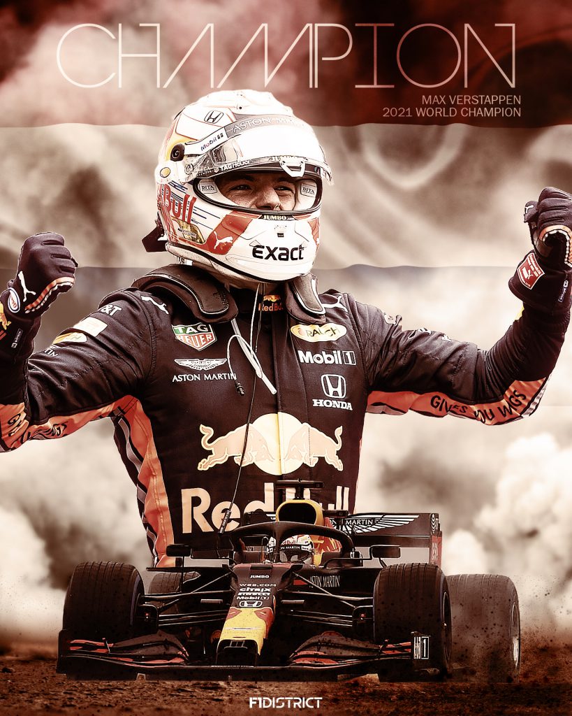 Max Verstappen Formul1 Champion 2021