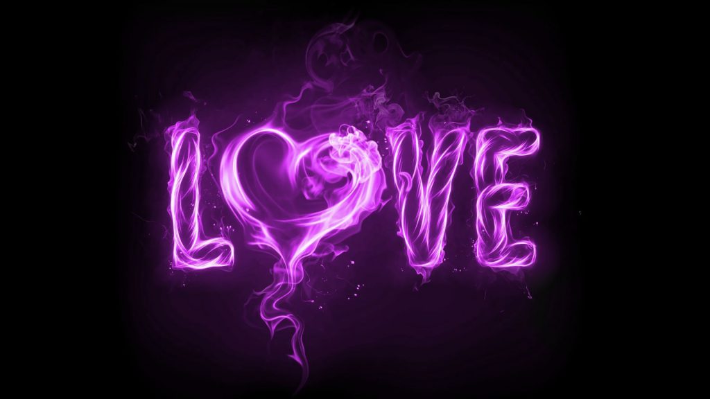 Purple Love Full Hd Wallpaper