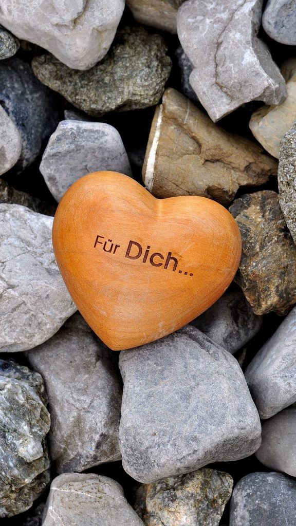 والپیپر عاشقانه با نوشته زبان آلمانی