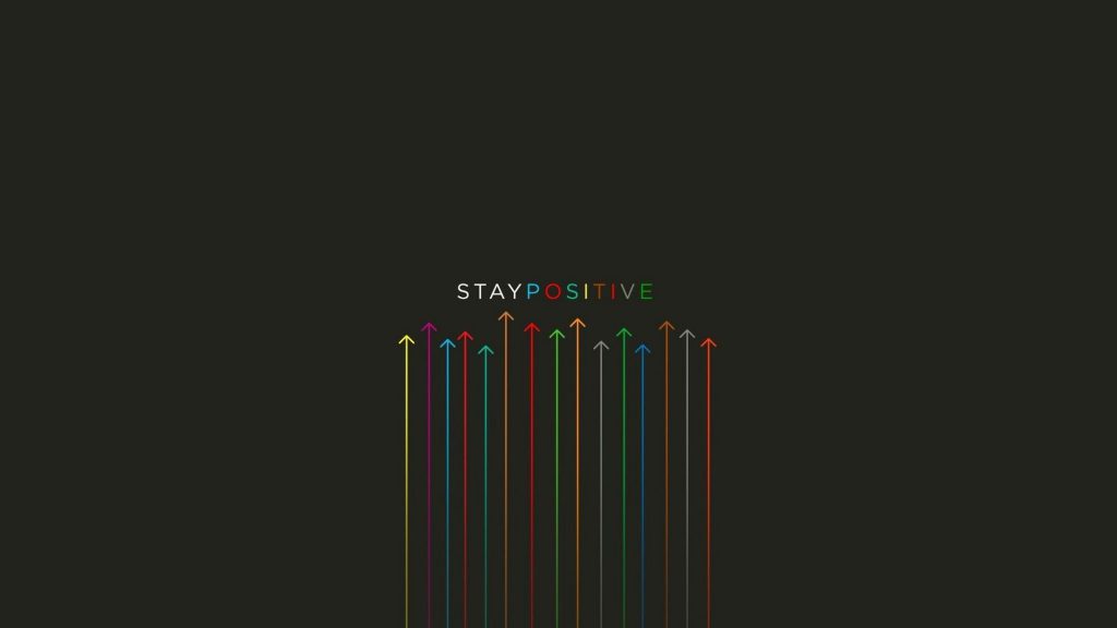 پس زمینه ساده Stay Positive