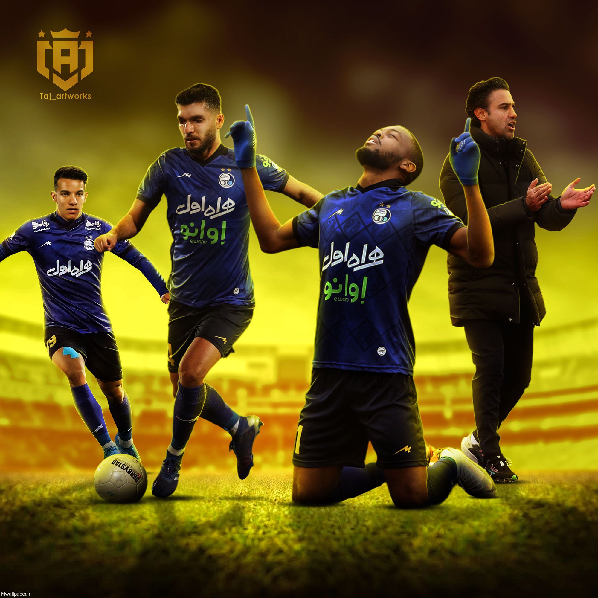 پوستر استقلال قهرمان 1401 - والپیپر و بک گراند پوستر استقلال قهرمان 1401 - والپیپر و بک گراند