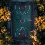 عکس خفن و آرامش بخش ورزشی زمین بسکتبال