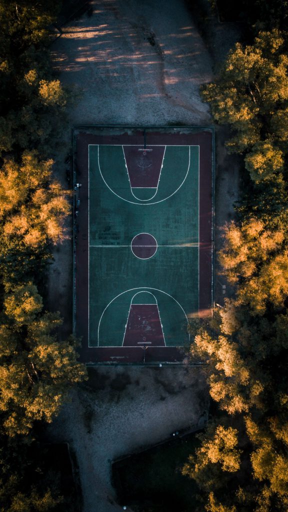 عکس خفن و آرامش بخش ورزشی زمین بسکتبال